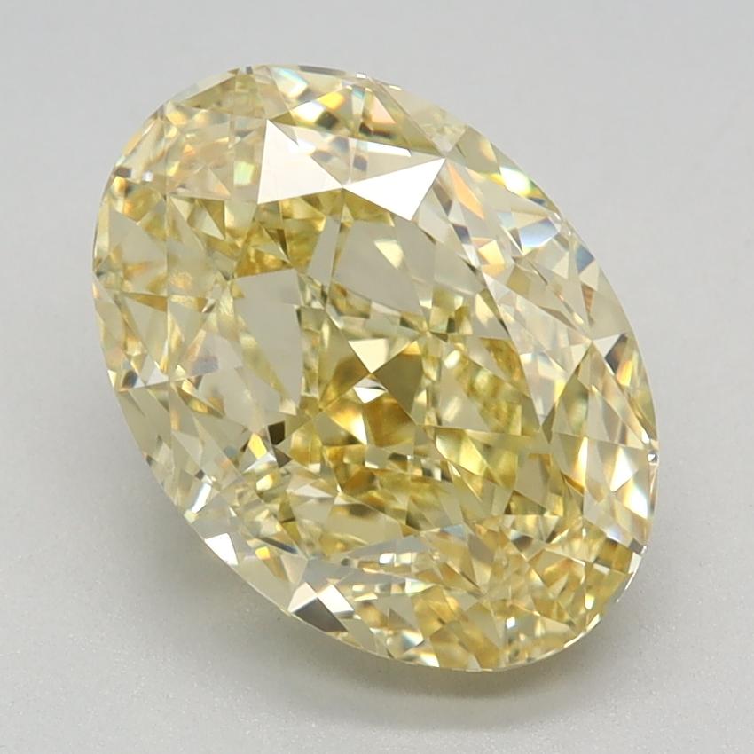 2.89 Ct. Fancy Vivid Yellow Oval Lab Grown Diamond
