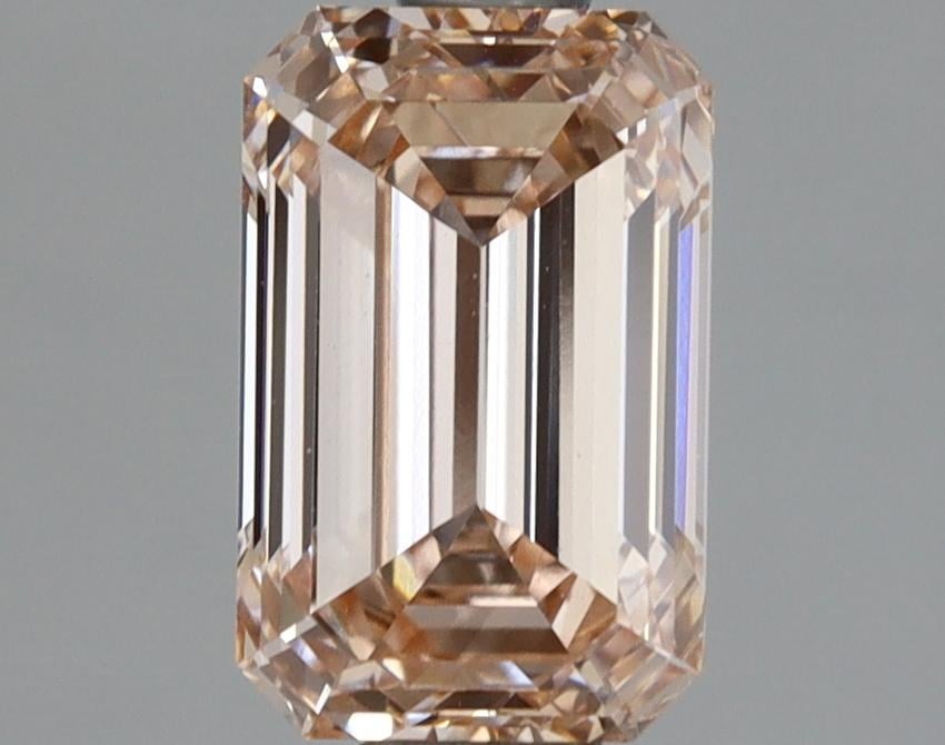 1.53 Ct. Fancy Orangy Pink Emerald Lab Grown Diamond