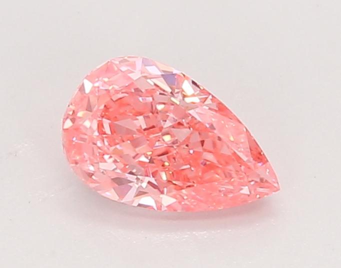 0.65 Ct. Fancy Vivid Yellow Pear Lab Grown Diamond