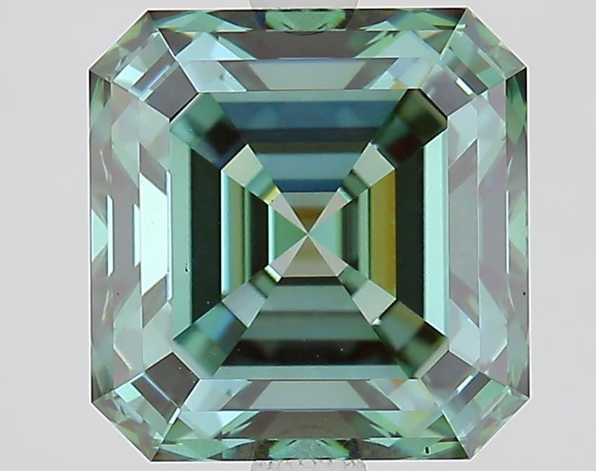 3.66 Ct. Fancy Vivid Pink Asscher Lab Grown Diamond