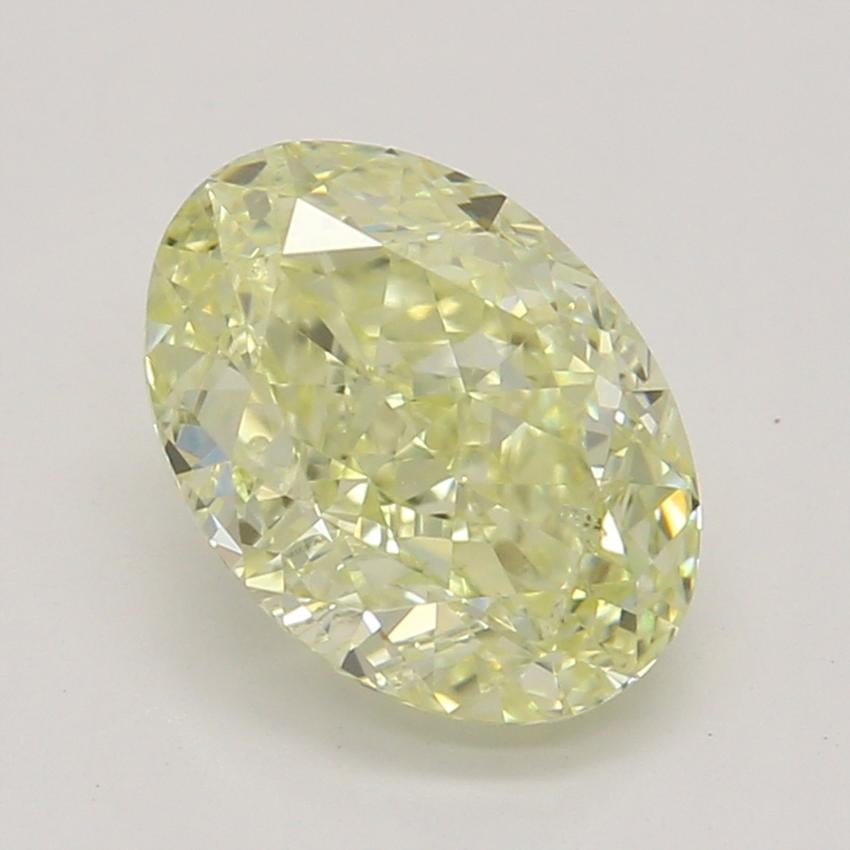 1.02 Ct. Fancy Light Yellow Oval Diamond