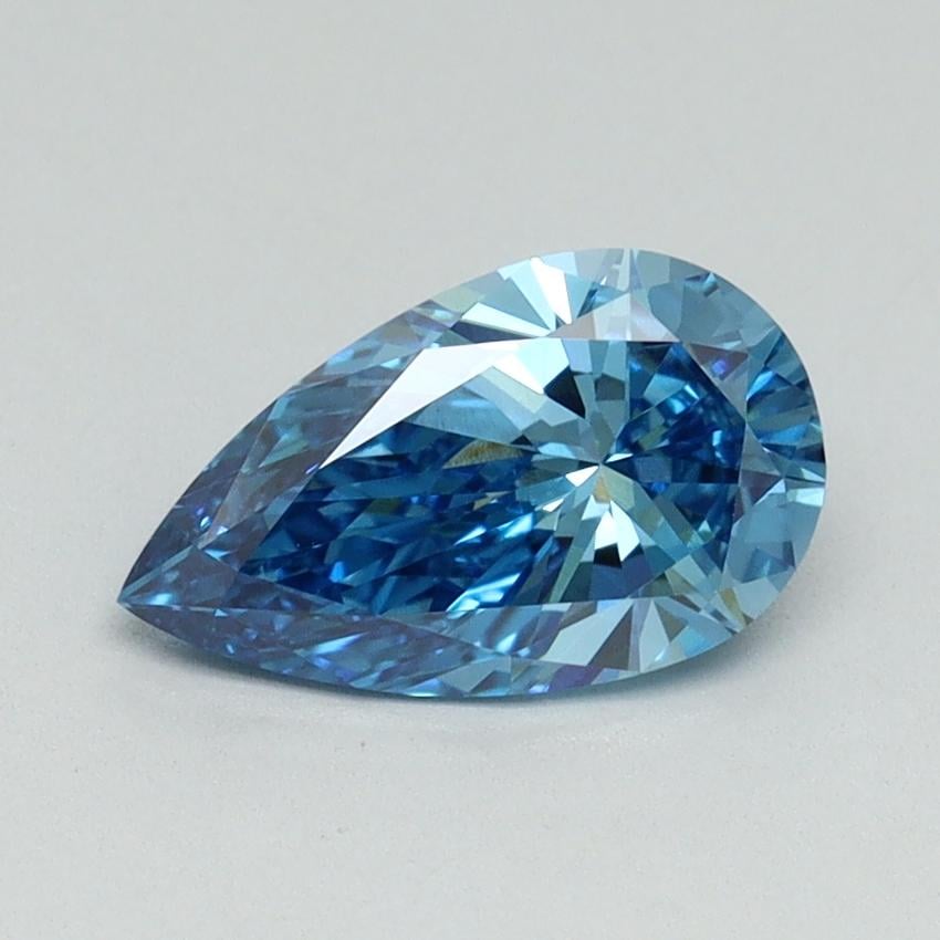 1.06 Ct. Fancy Vivid Blue Pear Lab Grown Diamond