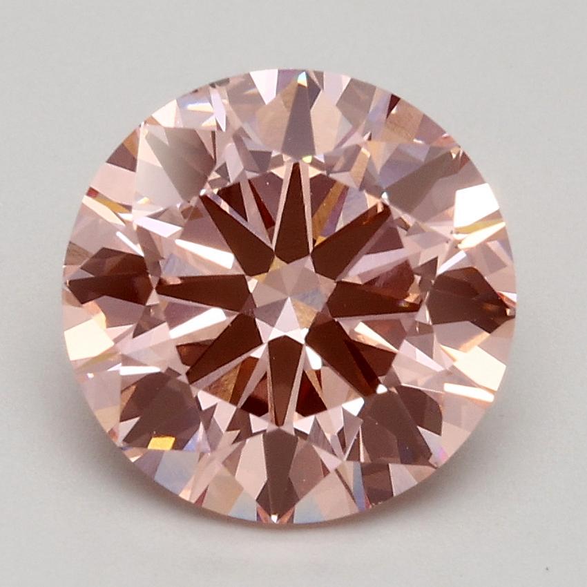 2.00 Ct. Fancy Pink Round Lab Grown Diamond