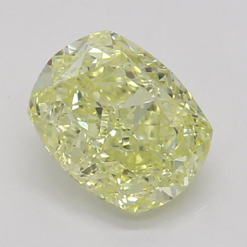 0.64 Ct. Fancy Yellow Cushion Diamond