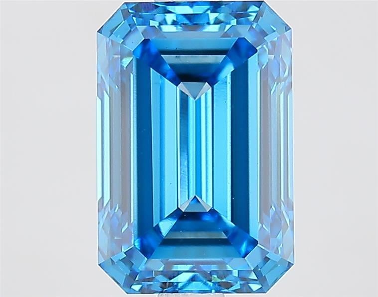 2.49 Ct. Fancy Vivid  Blue Emerald Lab Grown Diamond