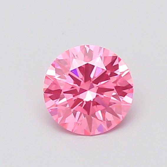 1.04 Ct. Fancy Vivid  Pink Round Lab Grown Diamond