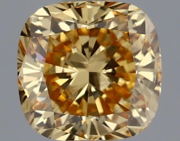 1.12 Ct. Fancy Intense Yellow Cushion Lab Grown Diamond