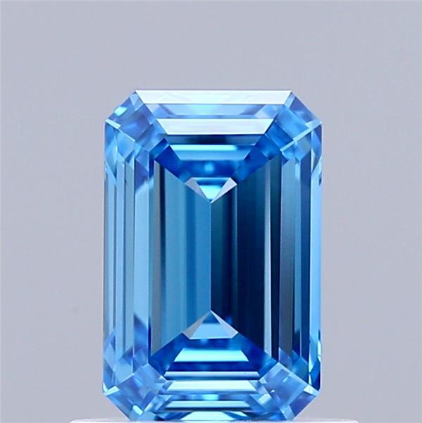 0.95 Ct. Fancy Vivid Blue Emerald Lab Grown Diamond