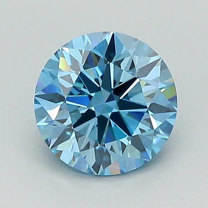 1.08 Ct. Fancy Intense Blue Round Lab Grown Diamond