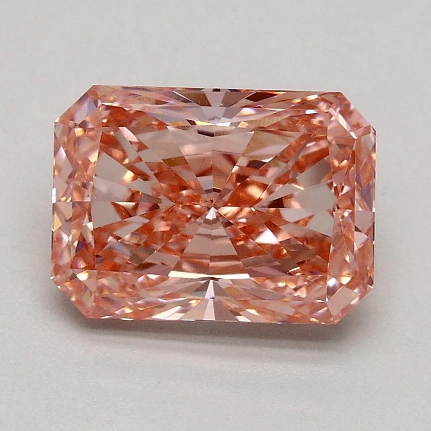 1.53 Ct. Fancy Intense Pink Radiant Lab Grown Diamond