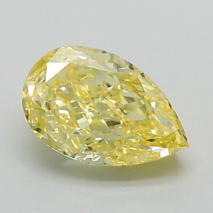 1.17 Ct. Fancy Vivid Yellow Pear Lab Grown Diamond