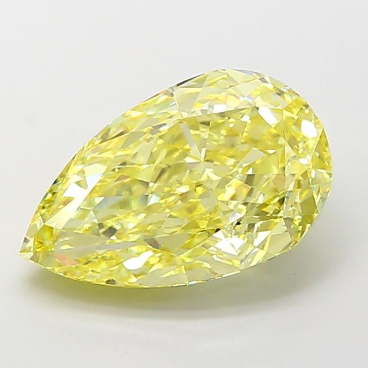4.20 Ct. Fancy Fancy Yellow Pear Lab Grown Diamond