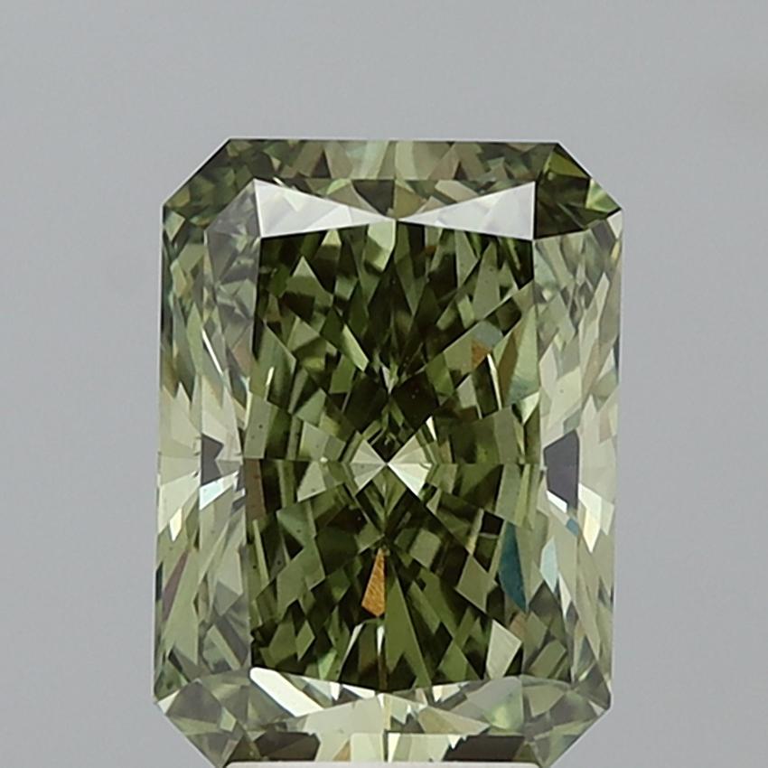 5.01 Ct. Fancy Vivid Green Radiant Lab Grown Diamond