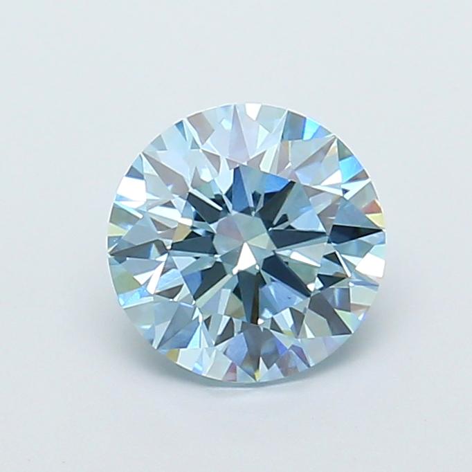 1.58 Ct. Fancy Intense  Blue Round Lab Grown Diamond