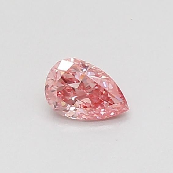 0.26 Ct. Fancy Vivid Pink Pear Lab Grown Diamond