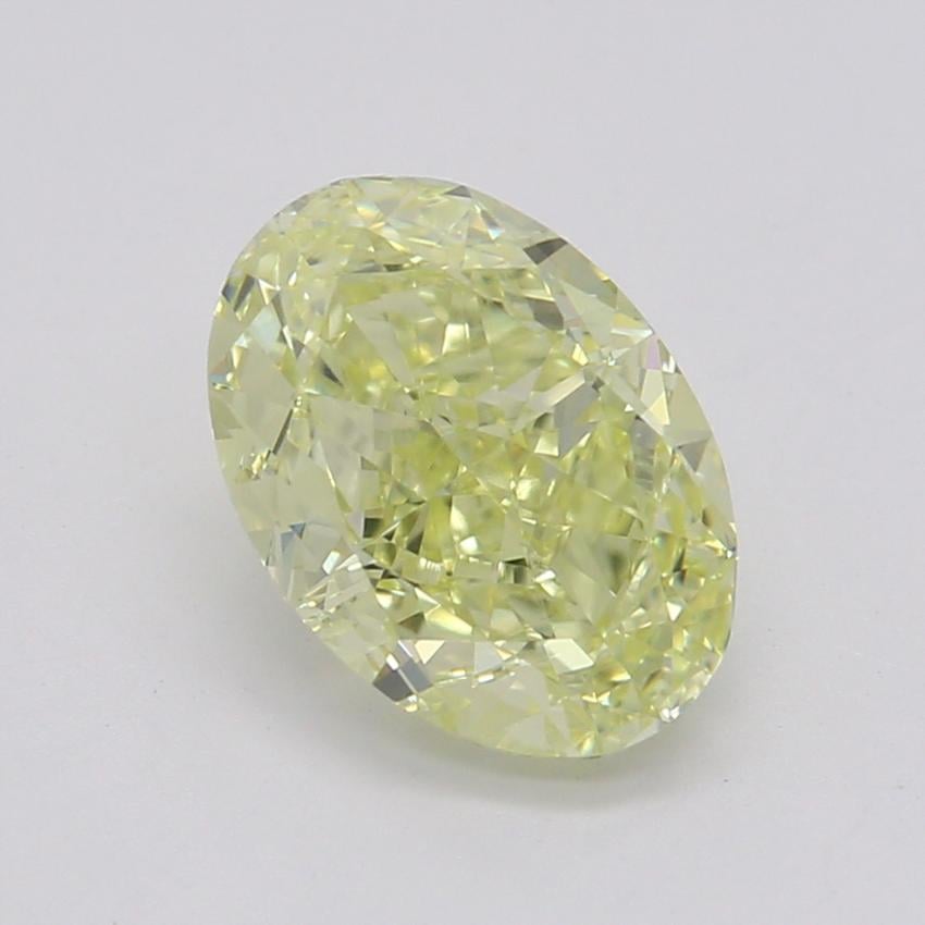 1.00 Ct. Fancy Light Yellow Oval Diamond