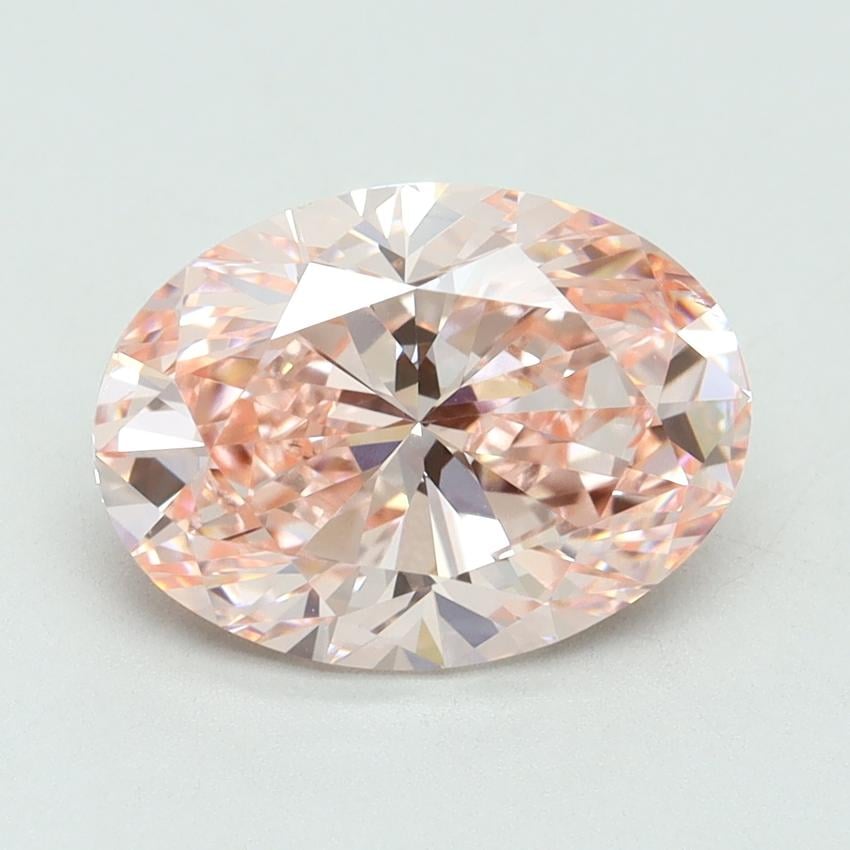 3.00 Ct. Fancy Vivid Pink Oval Lab Grown Diamond