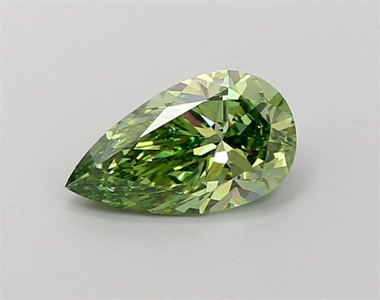 1.05 Ct. Fancy Vivid  Green Pear Lab Grown Diamond