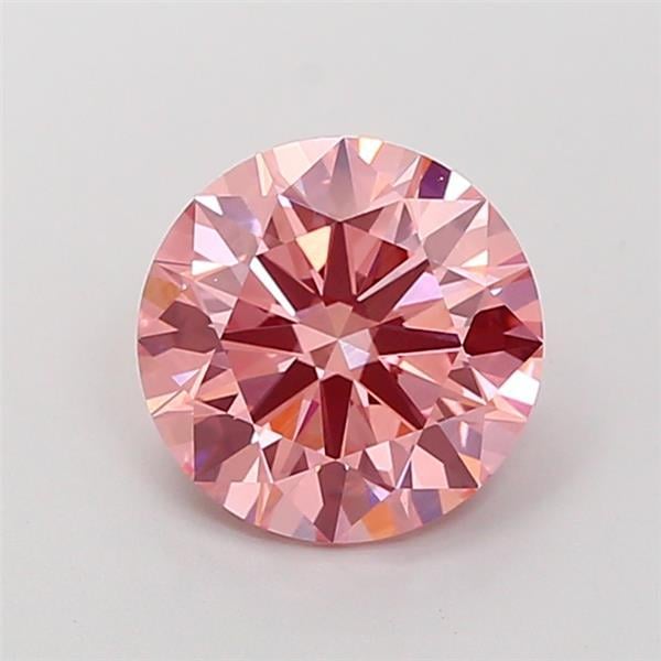 2.66 Ct. Fancy Vivid  Pink Round Lab Grown Diamond