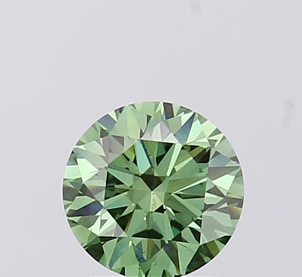 1.00 Ct. Fancy Vivid  Green Round Lab Grown Diamond