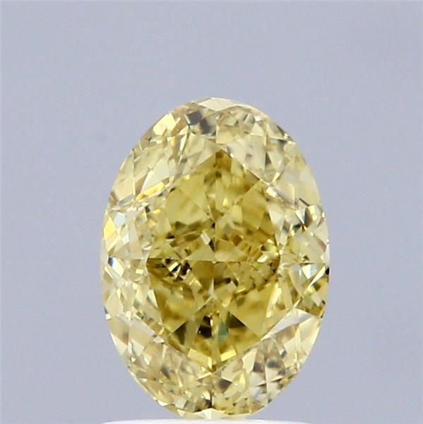 1.48 Ct. Fancy Vivid Yellow Oval Lab Grown Diamond