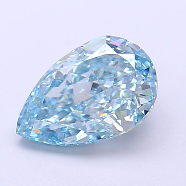 1.55 Ct. Fancy Vivid  Blue Pear Lab Grown Diamond