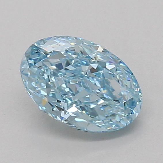 1.06 Ct. Fancy Vivid Blue Oval Lab Grown Diamond