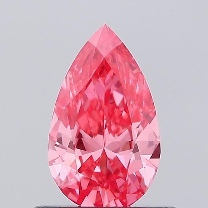 0.48 Ct. Fancy Vivid Pink Pear Lab Grown Diamond