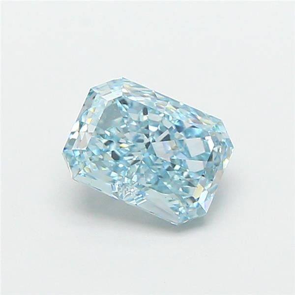 1.00 Ct. Fancy Vivid Blue Radiant Lab Grown Diamond
