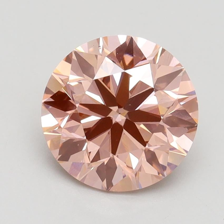 2.07 Ct. Fancy Intense Pink Round Lab Grown Diamond