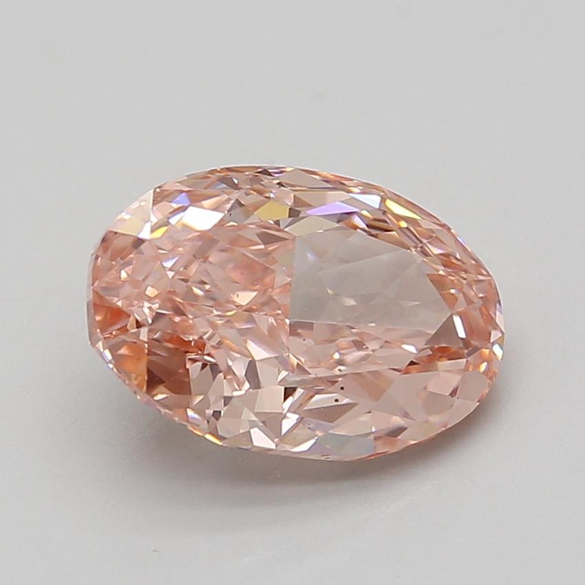 4.17 Ct. Fancy Vivid Pink Oval Lab Grown Diamond