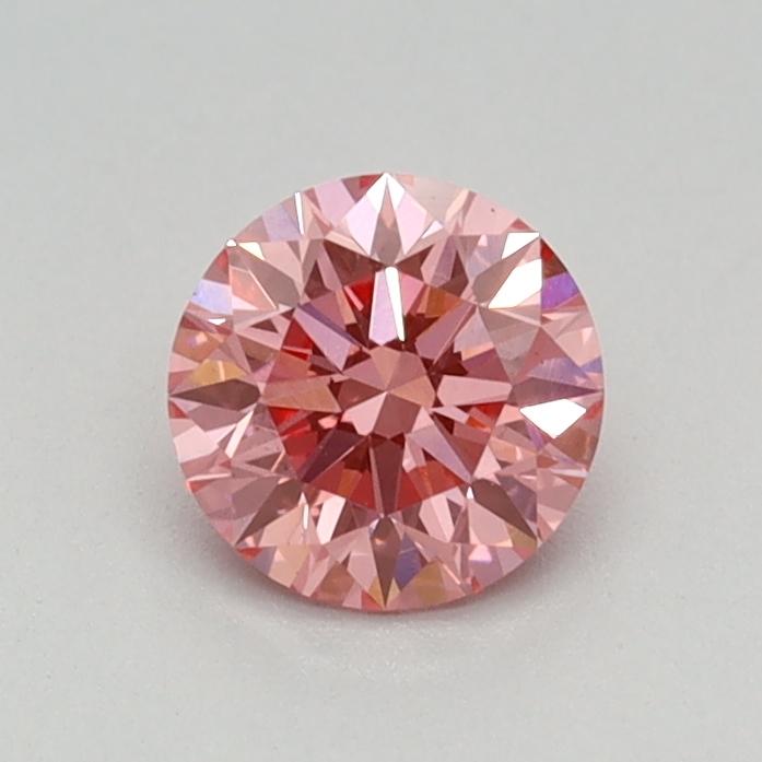 0.47 Ct. Fancy Vivid Pink Round Lab Grown Diamond
