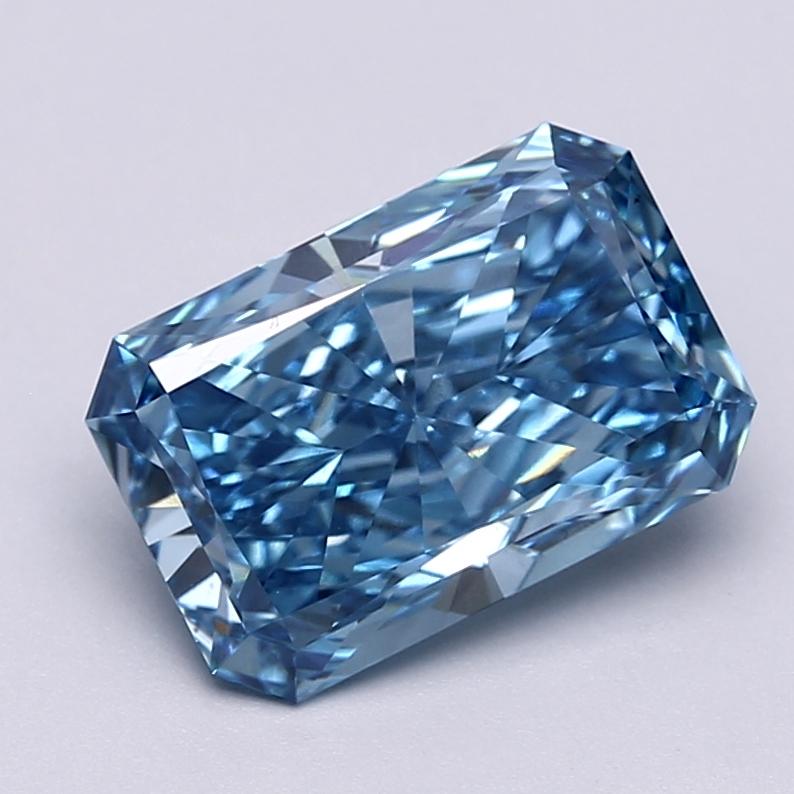 3.56 Ct. Fancy Vivid  Blue Radiant Lab Grown Diamond