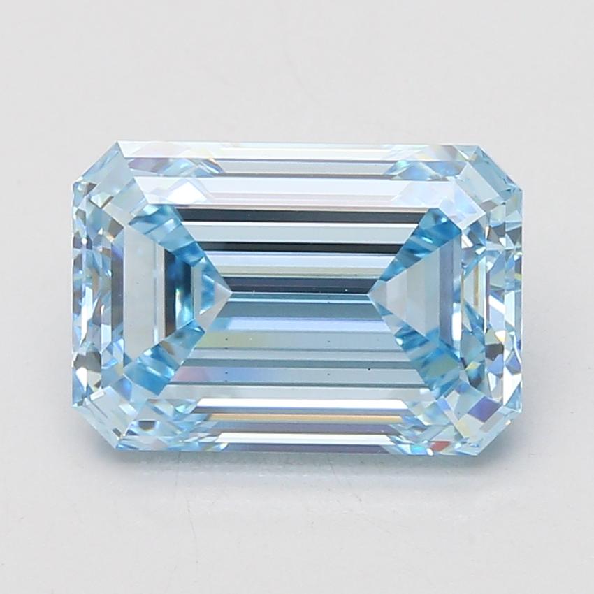 5.05 Ct. Fancy Vivid Blue Emerald Lab Grown Diamond