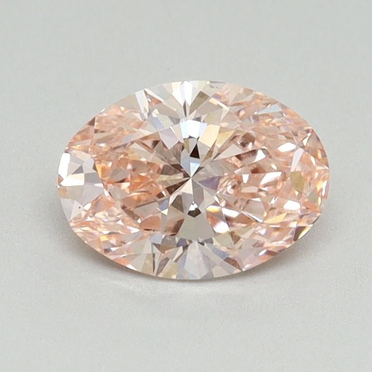 0.88 Ct. Fancy Intense Pink Oval Lab Grown Diamond