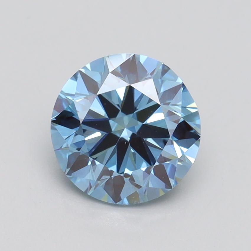 1.50 Ct. Fancy Vivid Blue Round Lab Grown Diamond