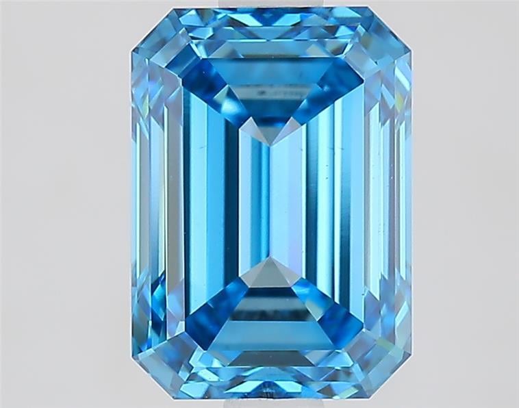 1.94 Ct. Fancy Vivid  Blue Emerald Lab Grown Diamond