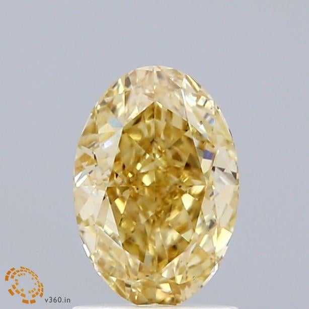 1.15 Ct. Fancy Yellow Oval Lab Grown Diamond