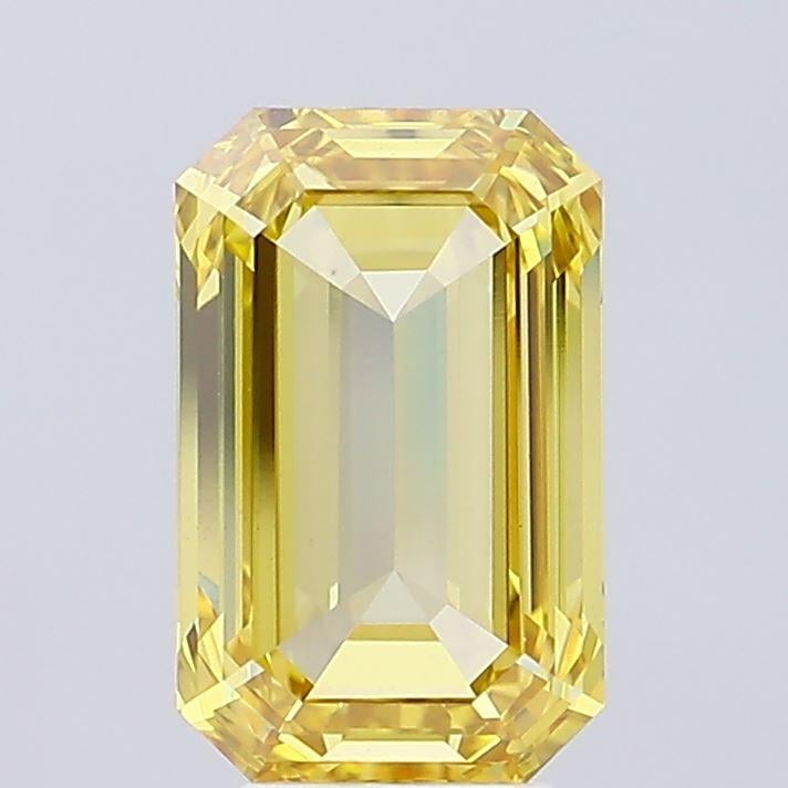 5.01 Ct. Fancy Intense Yellow Emerald Lab Grown Diamond