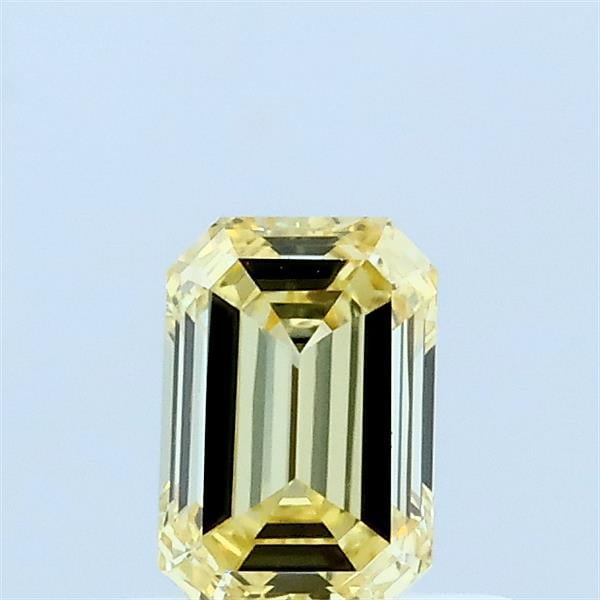 0.55 Ct. Fancy Light Yellow Emerald Lab Grown Diamond