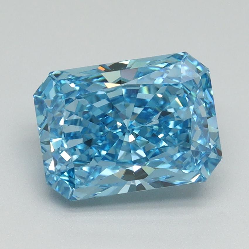 2.16 Ct. Fancy Vivid Blue Radiant Lab Grown Diamond