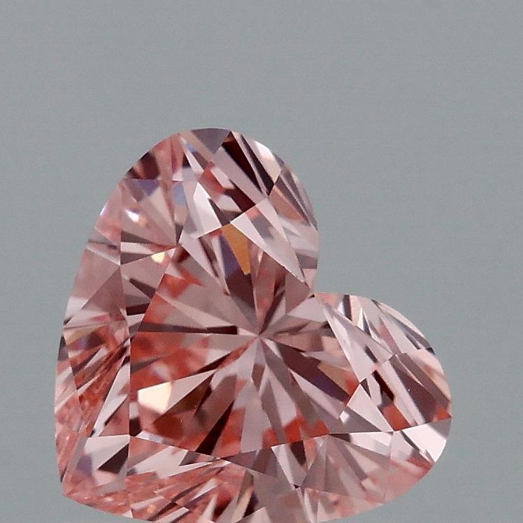 1.10 Ct. Fancy Vivid Pink Heart Lab Grown Diamond