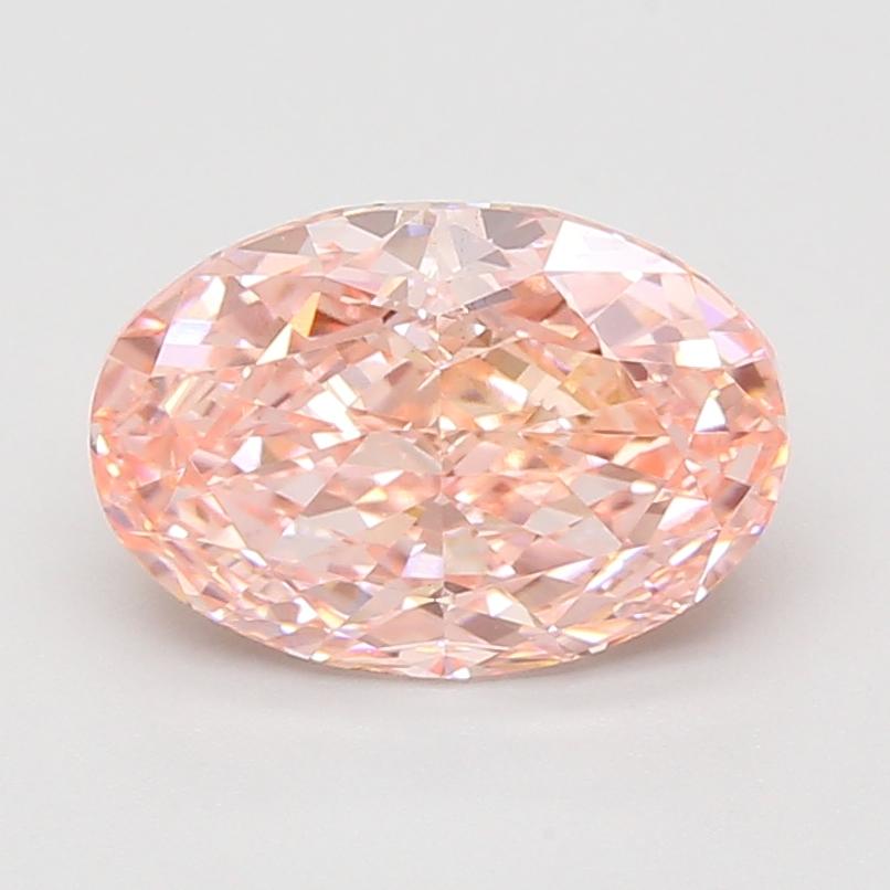 3.03 Ct. Fancy Vivid Pink Oval Lab Grown Diamond