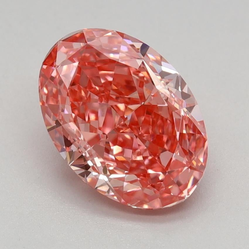 1.59 Ct. Fancy Vivid Pink Oval Lab Grown Diamond
