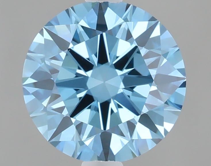 1.08 Ct. Fancy Vivid Blue Round Lab Grown Diamond