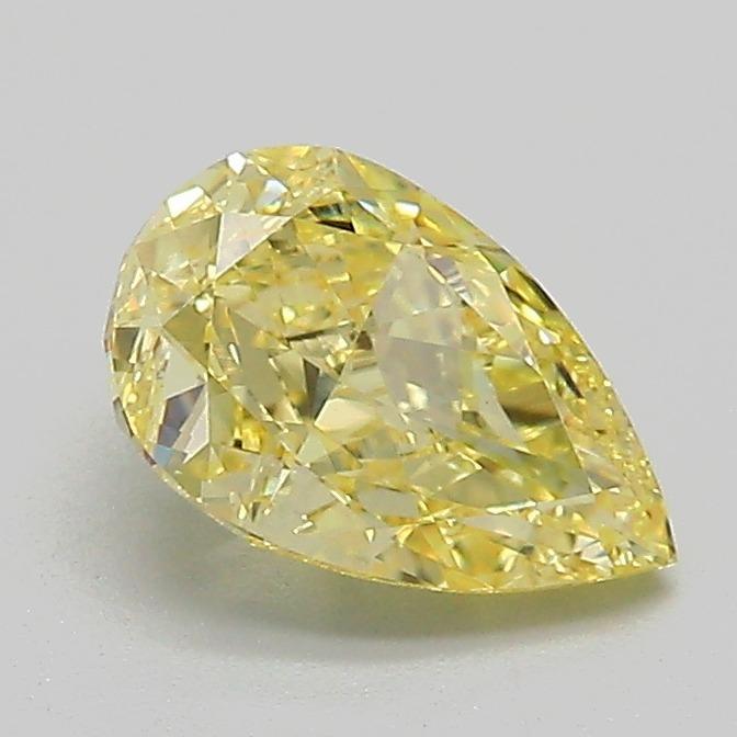 1.08 Ct. Fancy Intense Yellow Pear Lab Grown Diamond