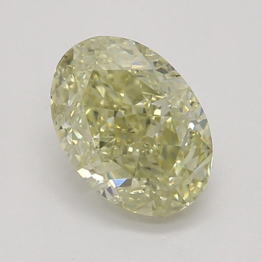 0.75 Ct. Fancy Light Brownish Greenish Yellow Oval Diamond