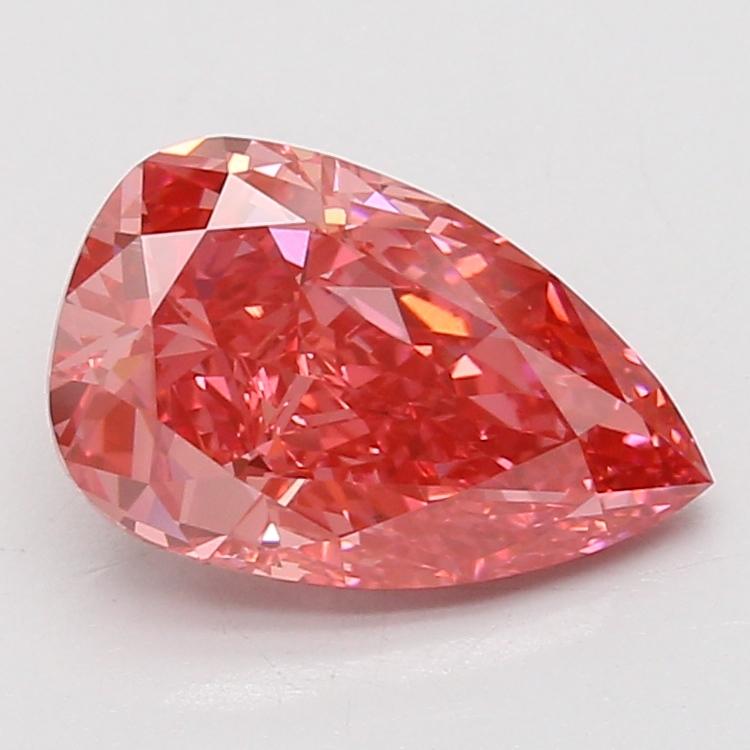 3.11 Ct. Fancy Vivid Pink Pear Lab Grown Diamond