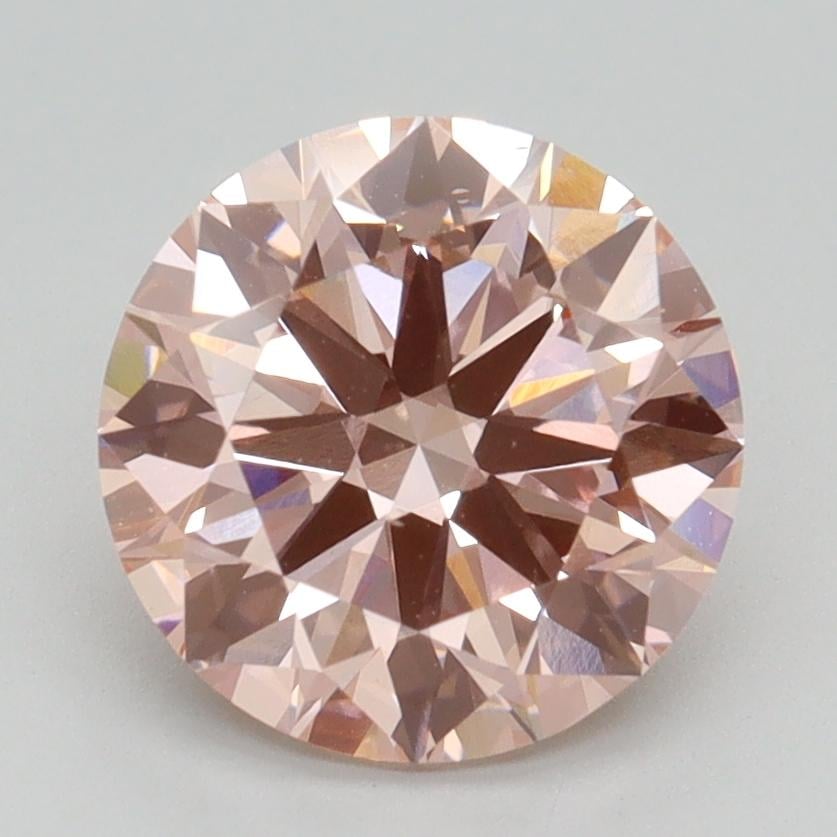 2.50 Ct. Fancy Intense Pink Round Lab Grown Diamond