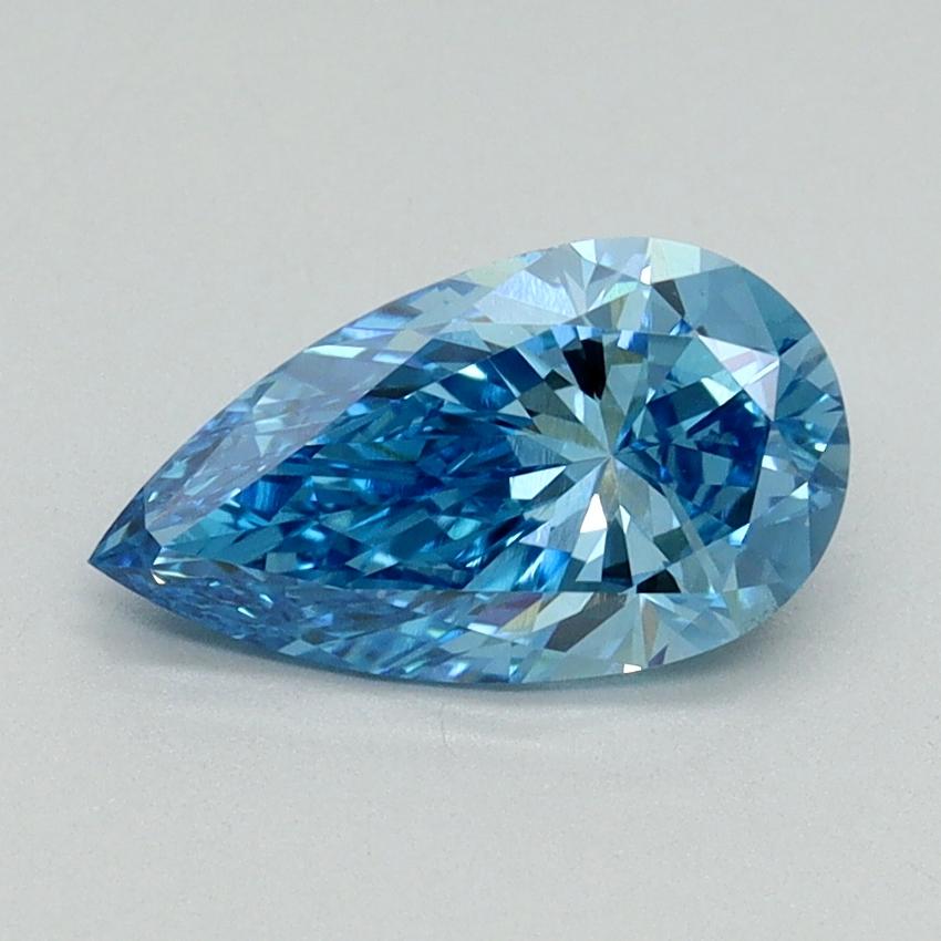 1.08 Ct. Fancy Vivid Blue Pear Lab Grown Diamond